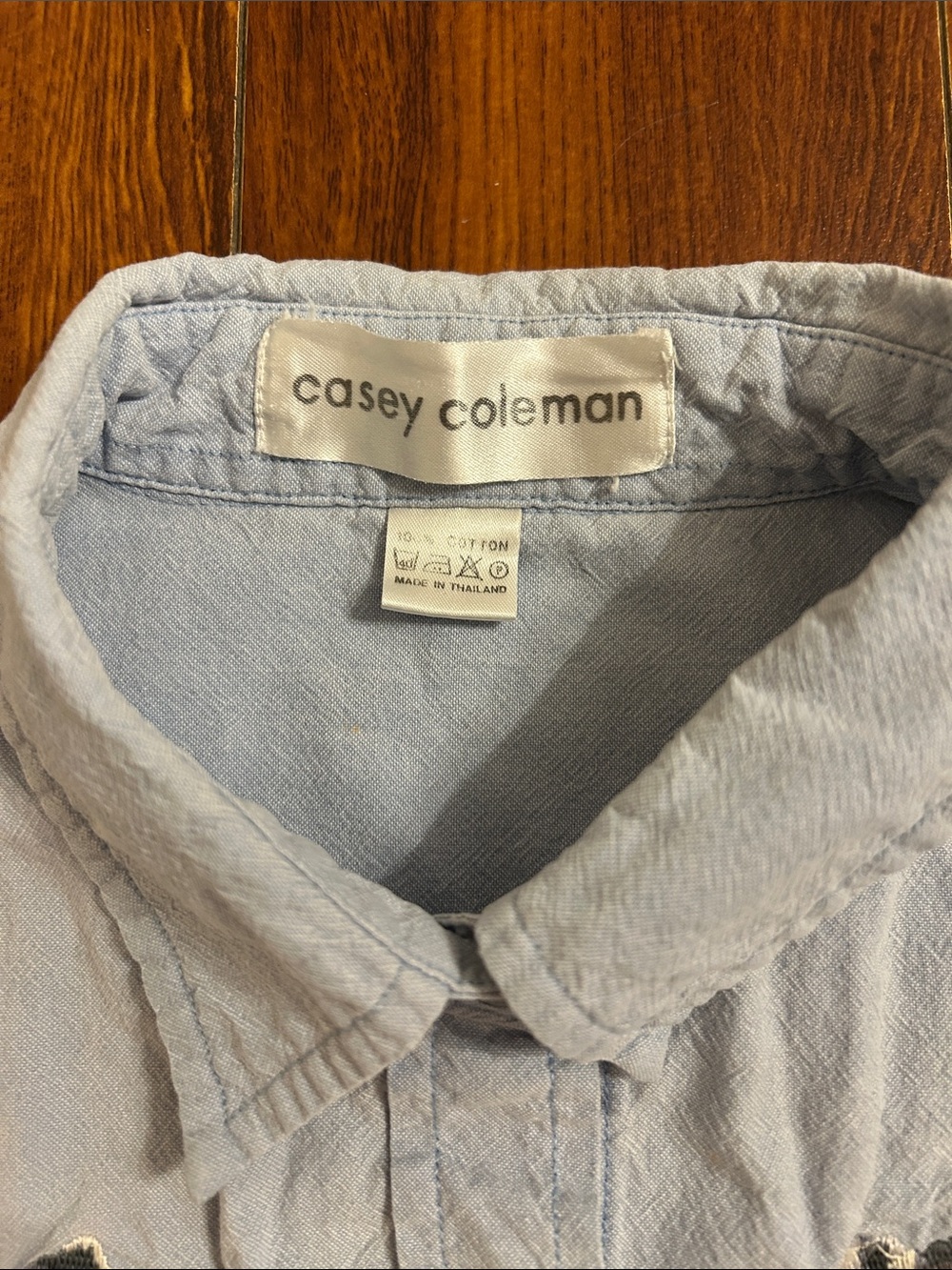 Casey Coleman Button Up Embroidered Wolf Shirt - Picture 4 of 8